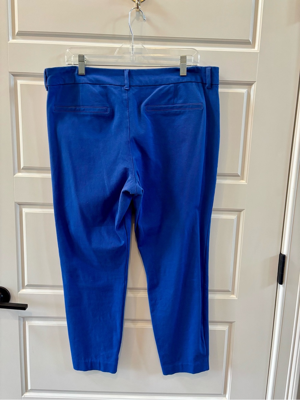 Old Navy Pixie Ankle Pants Blue | Mid Rise Stretch Work Pants | Size 14 - Picture 3 of 10